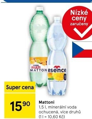 Ochucená voda Mattoni