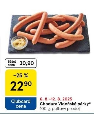 Párky vídeňské Beskydské uzeniny Chodura