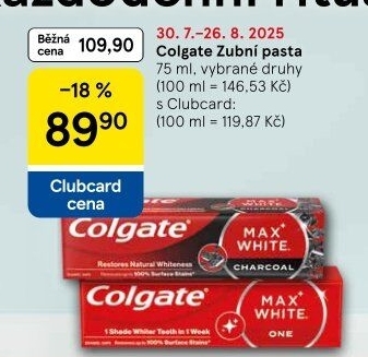 Pasty na zuby Colgate