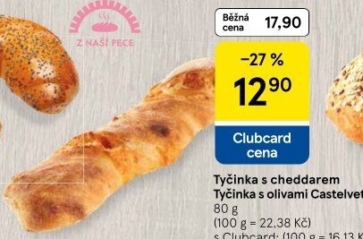 Pečivo tyčinka sýrová