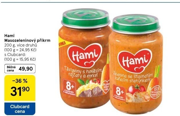 Příkrm masozeleninový Hami