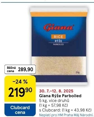 Rýže parboiled Giana