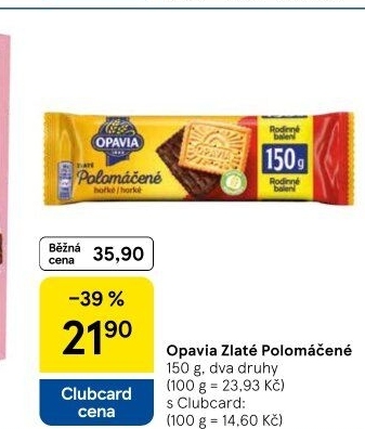 Zlaté polomáčené Opavia