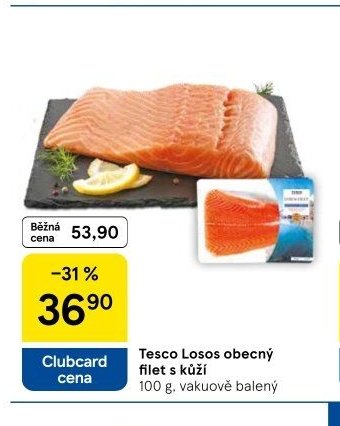Tesco Losos obecný filet s kůží