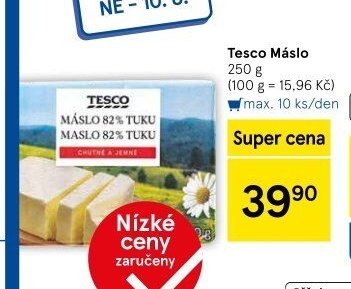 Tesco Máslo