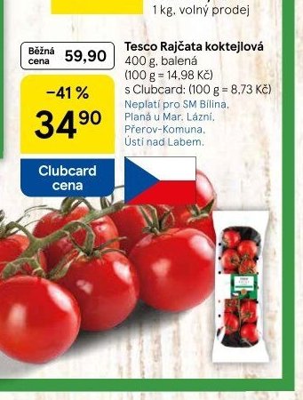 Tesco Rajčata koktejlová