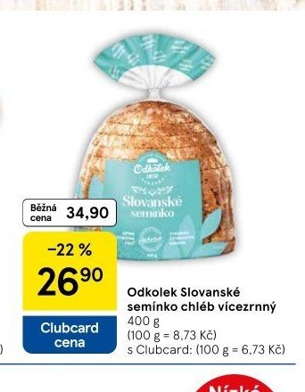 Odkolek Slovanské semínko chléb vícezrnný