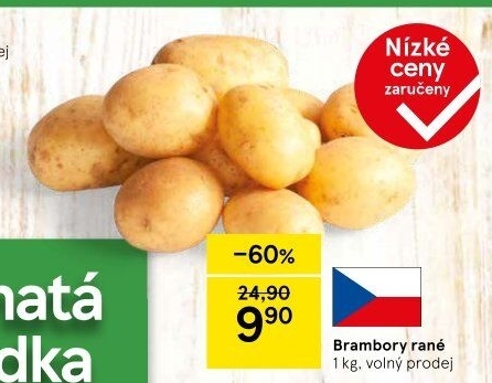 Brambory konzumní rané