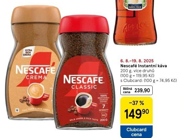 Instantní kávy Nescafé