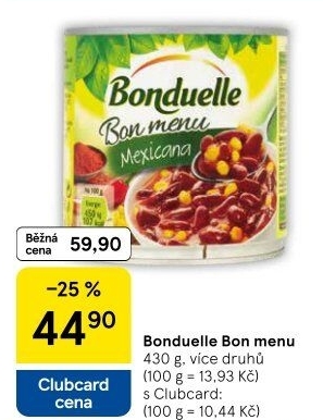 Konzervy Bon Menu Bonduelle