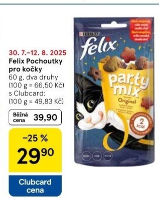 Pamlsky pro kočky Felix Purina