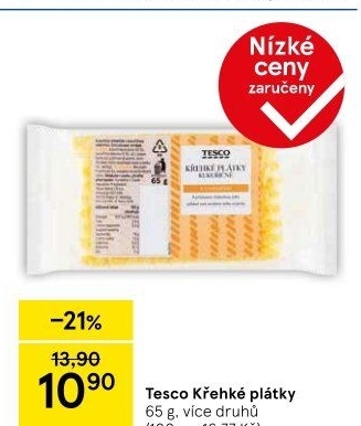 Plátky křehké Tesco