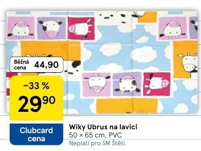 Pracovní dětský ubrus Wiky