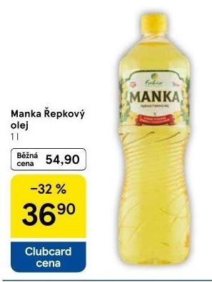 Řepkový olej Manka Fabio