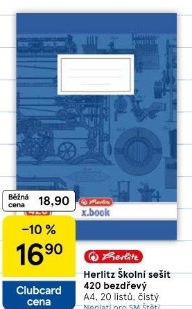 Školní sešit A4 Herlitz