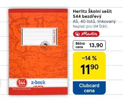 Školní sešit A5 Herlitz