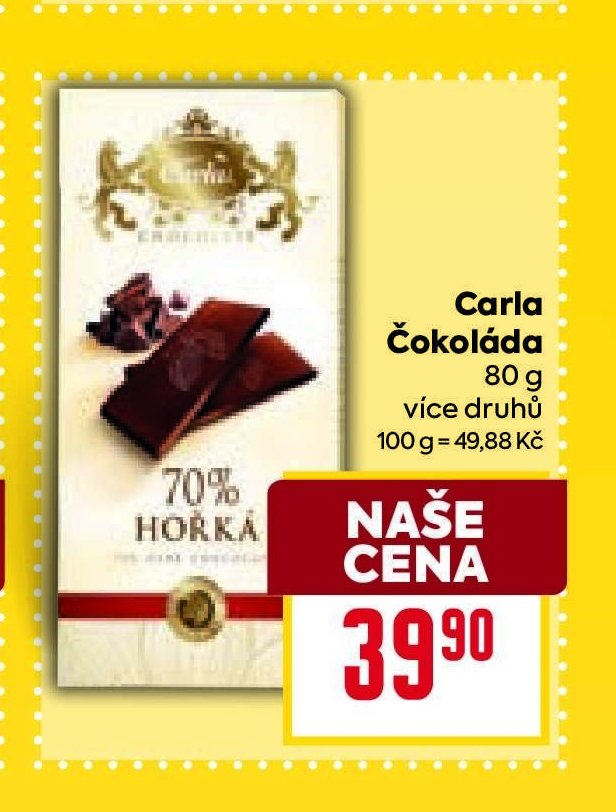 Čokoláda 70% hořká