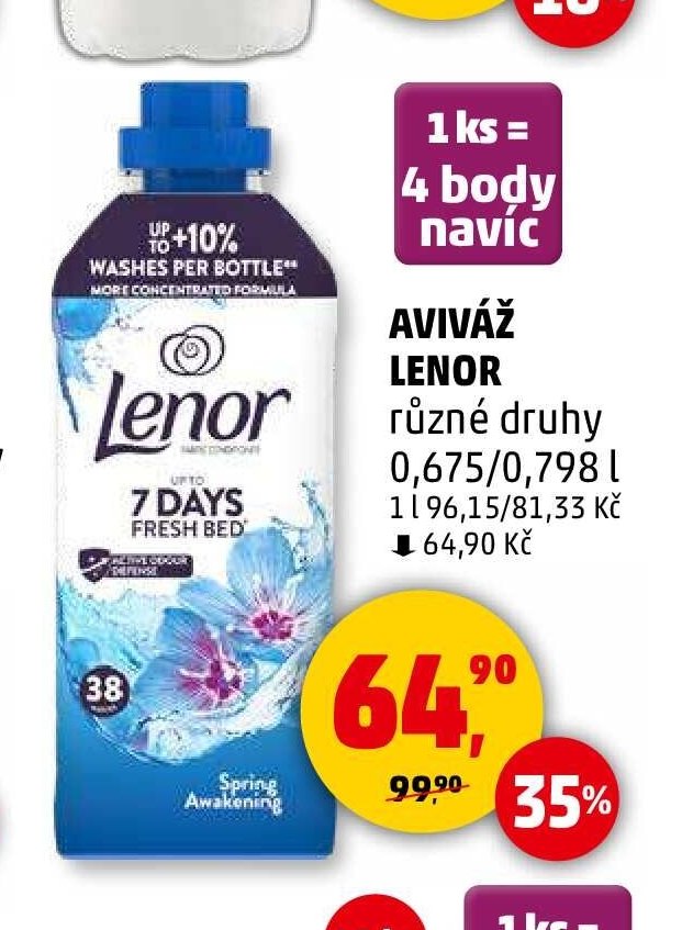 Aviváž Lenor různé druhy