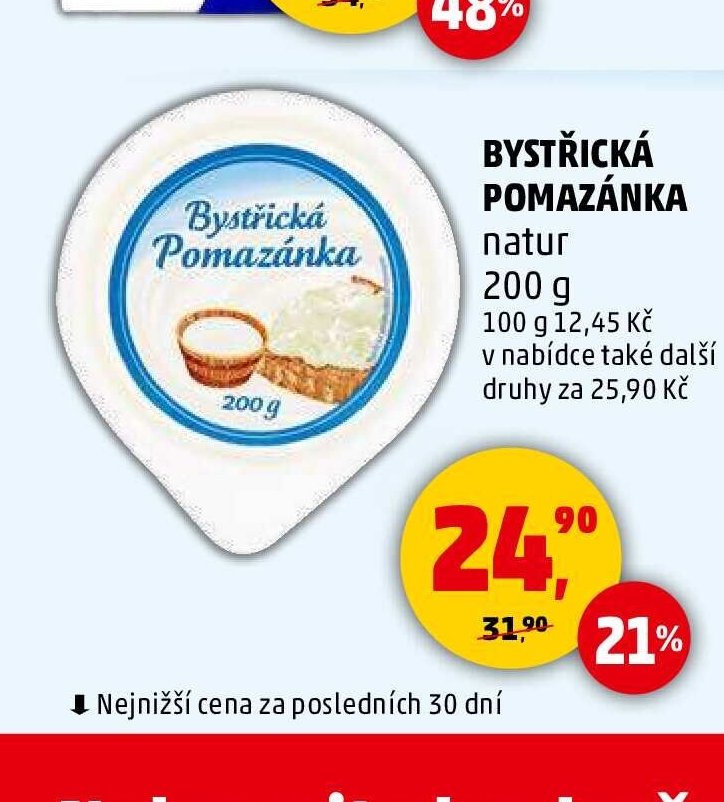 Bystřická pomazánka natur - Penny Market akcniletaky.com