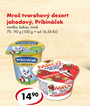 Dezert Tvarohový ochucený Mrož