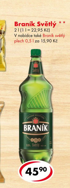 Pivo světlé Braník
