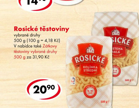 Těstoviny bezvaječné Rosické