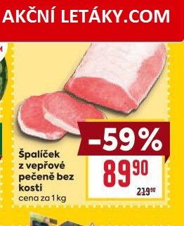 Špalíček z vepřové pečeně bez kosti