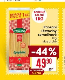 Panzani Těstoviny semolinové