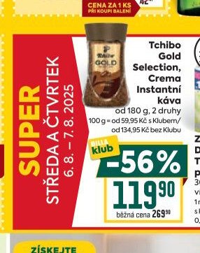Tchibo Gold Selection, Crema Instantní káva
