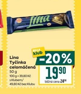 Lina Tyčinka celomáčená