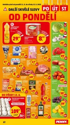 akční leták Penny Market 7.8.2025-13.8.2025