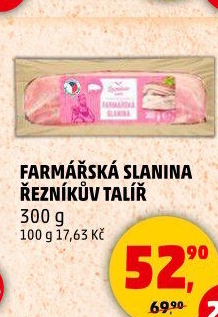 Farmářská slanina Řezníkův talíř