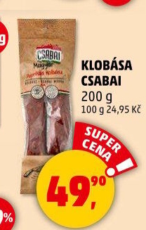 Klobása Csabai