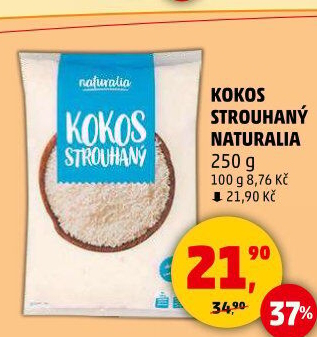 Kokos strouhaný Naturalia