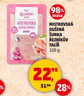 Mistrovská dušená šunka Řezníkův talíř