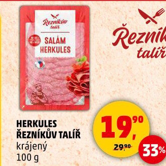 Salám Herkules Řezníkův talíř