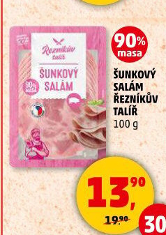 Salám šunkový Řezníkův talíř