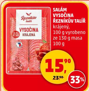 Salám Vysočina Řezníkův talíř