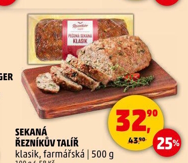 Sekaná Řezníkův talíř