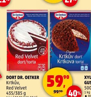 Směs na krtkův dort Dr. Oetker