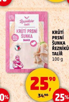 Šunka krůtí prsní Řezníkův talíř