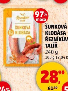Šunková klobása Řezníkův talíř