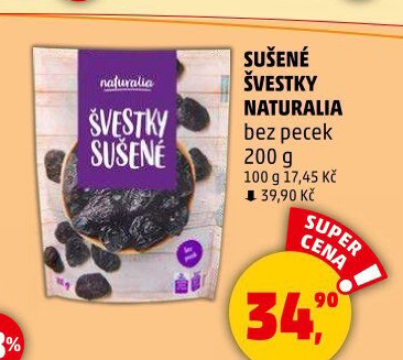 Švestky sušené Naturalia