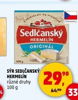Sýr Hermelín Sedlčanský