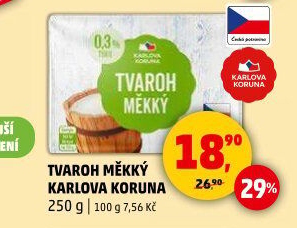 Tvaroh měkký Karlova Koruna