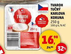 Tvaroh tučný Karlova Koruna