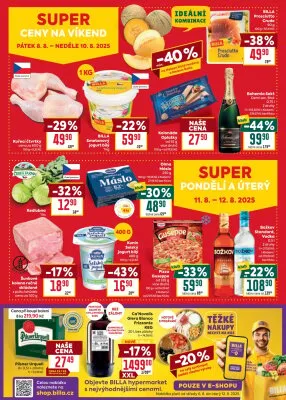 akční leták BILLA 6.8.2025-12.8.2025
