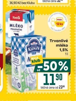 Trvanlivé mléko