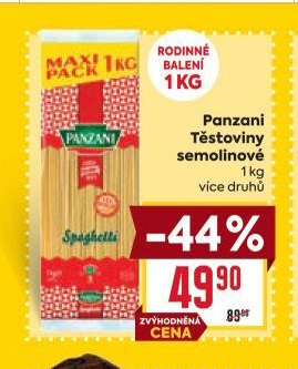 Panzani Těstoviny semolinové