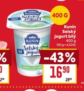 Kunín Selský jogurt bílý